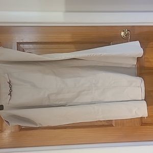 Khaki denim stretch skirt 22w